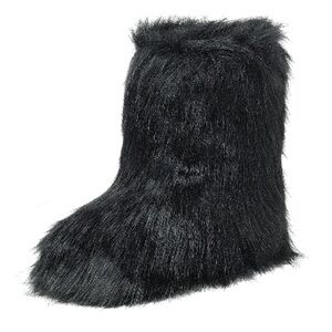 Black Fur Boots